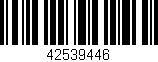 Código de barras (EAN, GTIN, SKU, ISBN): '42539446'