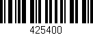 Código de barras (EAN, GTIN, SKU, ISBN): '425400'