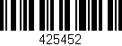 Código de barras (EAN, GTIN, SKU, ISBN): '425452'