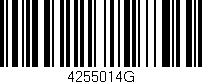 Código de barras (EAN, GTIN, SKU, ISBN): '4255014G'