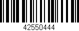 Código de barras (EAN, GTIN, SKU, ISBN): '42550444'