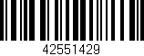 Código de barras (EAN, GTIN, SKU, ISBN): '42551429'