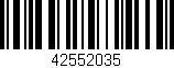 Código de barras (EAN, GTIN, SKU, ISBN): '42552035'