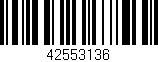 Código de barras (EAN, GTIN, SKU, ISBN): '42553136'