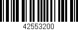 Código de barras (EAN, GTIN, SKU, ISBN): '42553200'