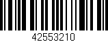 Código de barras (EAN, GTIN, SKU, ISBN): '42553210'