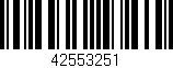 Código de barras (EAN, GTIN, SKU, ISBN): '42553251'