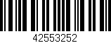 Código de barras (EAN, GTIN, SKU, ISBN): '42553252'