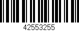 Código de barras (EAN, GTIN, SKU, ISBN): '42553255'