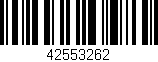 Código de barras (EAN, GTIN, SKU, ISBN): '42553262'