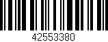Código de barras (EAN, GTIN, SKU, ISBN): '42553380'