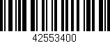 Código de barras (EAN, GTIN, SKU, ISBN): '42553400'