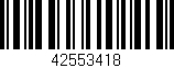 Código de barras (EAN, GTIN, SKU, ISBN): '42553418'