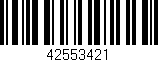 Código de barras (EAN, GTIN, SKU, ISBN): '42553421'