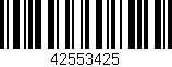 Código de barras (EAN, GTIN, SKU, ISBN): '42553425'