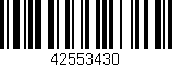 Código de barras (EAN, GTIN, SKU, ISBN): '42553430'