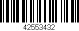 Código de barras (EAN, GTIN, SKU, ISBN): '42553432'