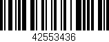 Código de barras (EAN, GTIN, SKU, ISBN): '42553436'