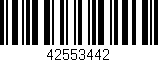 Código de barras (EAN, GTIN, SKU, ISBN): '42553442'