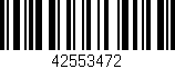 Código de barras (EAN, GTIN, SKU, ISBN): '42553472'