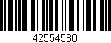 Código de barras (EAN, GTIN, SKU, ISBN): '42554580'