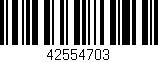 Código de barras (EAN, GTIN, SKU, ISBN): '42554703'
