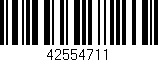 Código de barras (EAN, GTIN, SKU, ISBN): '42554711'