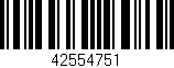 Código de barras (EAN, GTIN, SKU, ISBN): '42554751'