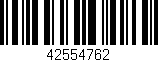 Código de barras (EAN, GTIN, SKU, ISBN): '42554762'