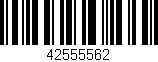 Código de barras (EAN, GTIN, SKU, ISBN): '42555562'