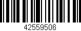 Código de barras (EAN, GTIN, SKU, ISBN): '42559506'