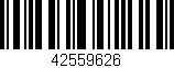 Código de barras (EAN, GTIN, SKU, ISBN): '42559626'