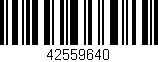 Código de barras (EAN, GTIN, SKU, ISBN): '42559640'