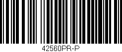 Código de barras (EAN, GTIN, SKU, ISBN): '42560PR-P'