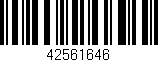 Código de barras (EAN, GTIN, SKU, ISBN): '42561646'
