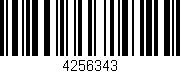 Código de barras (EAN, GTIN, SKU, ISBN): '4256343'