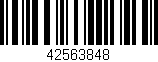 Código de barras (EAN, GTIN, SKU, ISBN): '42563848'