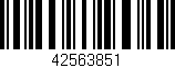 Código de barras (EAN, GTIN, SKU, ISBN): '42563851'