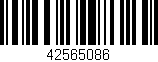 Código de barras (EAN, GTIN, SKU, ISBN): '42565086'