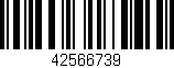 Código de barras (EAN, GTIN, SKU, ISBN): '42566739'