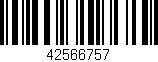 Código de barras (EAN, GTIN, SKU, ISBN): '42566757'