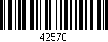 Código de barras (EAN, GTIN, SKU, ISBN): '42570'