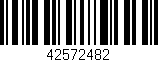 Código de barras (EAN, GTIN, SKU, ISBN): '42572482'