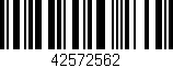 Código de barras (EAN, GTIN, SKU, ISBN): '42572562'