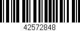 Código de barras (EAN, GTIN, SKU, ISBN): '42572848'