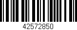 Código de barras (EAN, GTIN, SKU, ISBN): '42572850'