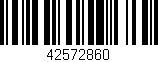 Código de barras (EAN, GTIN, SKU, ISBN): '42572860'