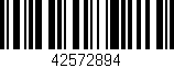 Código de barras (EAN, GTIN, SKU, ISBN): '42572894'