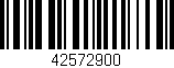 Código de barras (EAN, GTIN, SKU, ISBN): '42572900'