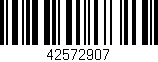 Código de barras (EAN, GTIN, SKU, ISBN): '42572907'